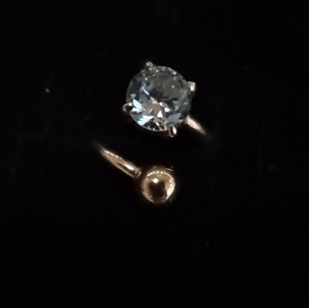 14 k gold belly ring